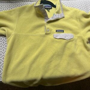 Light yellow Patagonia fleece pullover